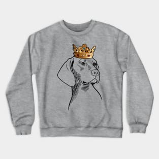 Plott Hound Dog King Queen Wearing Crown Crewneck Sweatshirt